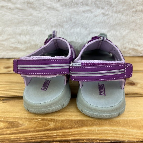 Khombu Girls Sizes 1 2 4 Hiking Water Shoes Sandals Closed Toe Purple Outdoor - Picture 6 of 14
